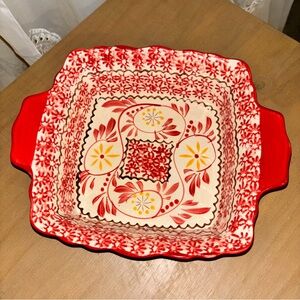 Temptations by Tara OLD WORLD Ceramic Serving Dish